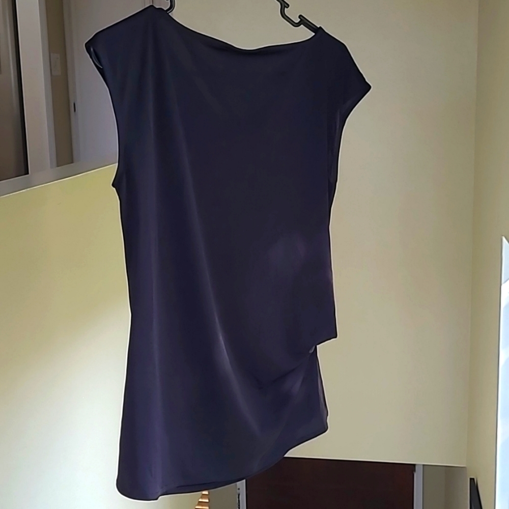 Alfani black asymmetric tank top